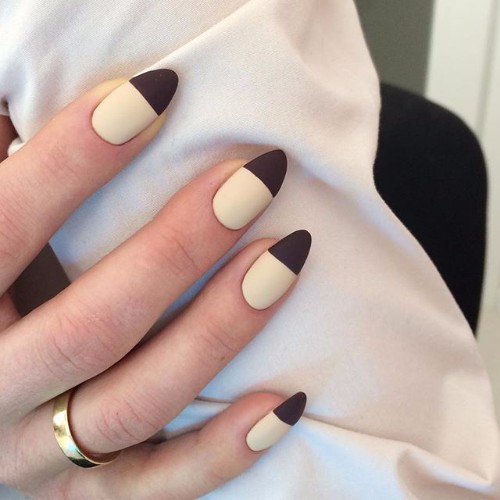 matte prom nail design