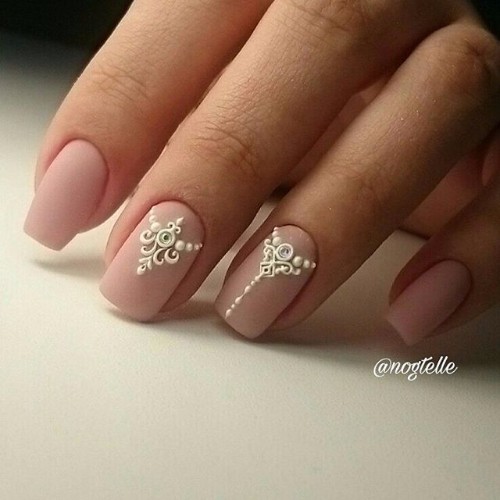 tattoed nail design