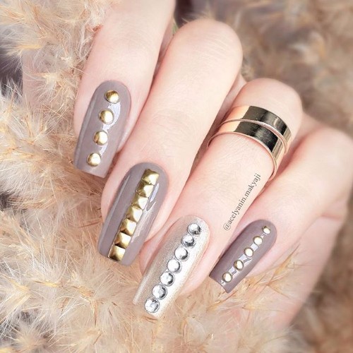 nude punk rock nails