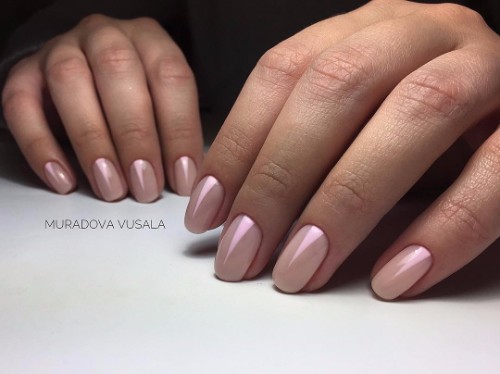 classy nude nails for prom party