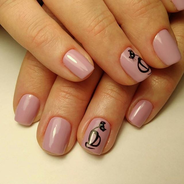 nude cat nails