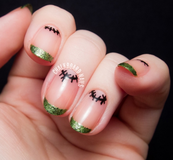 french zombie nail design