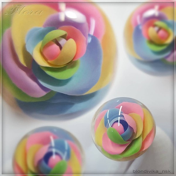 candy-ball-разноцветная-роза