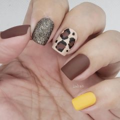 коричнево-желтые-леопардовые-ногти
