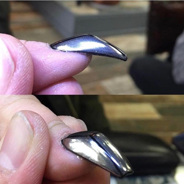 горбатая форма ногтя
